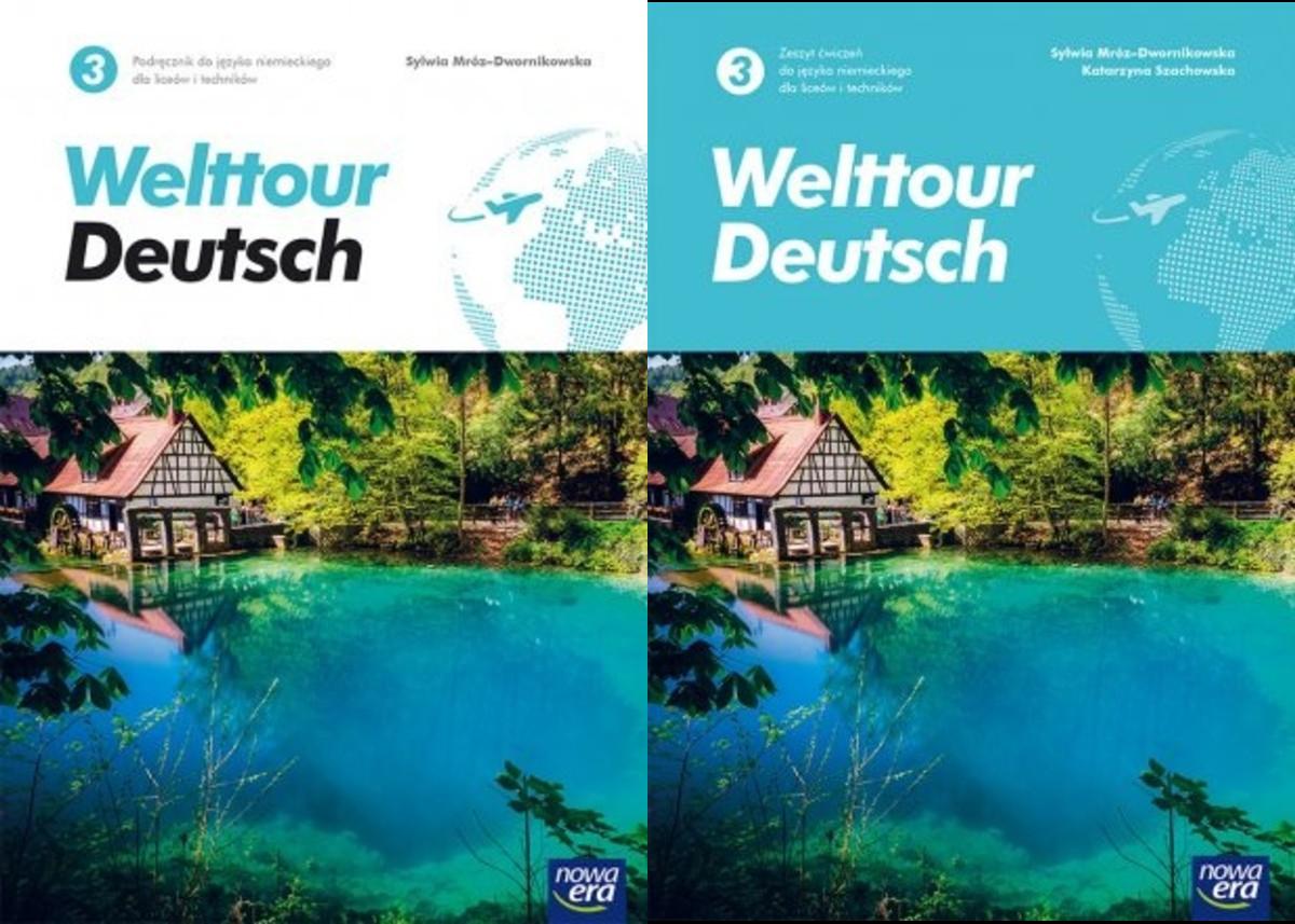 Welttour Deutsch 3. Podręcznik i zeszyt ćwiczeń do języka niemieckiego dla liceum i technikum. Poziom A2+. Szkoła ponadpodstawowa