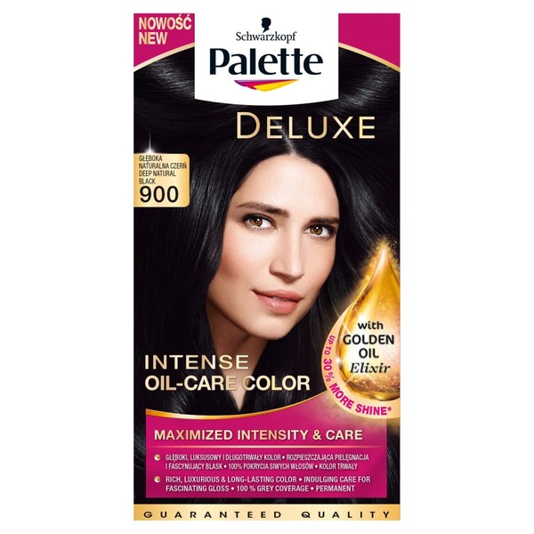 Palette Deluxe - 900 Głęboka Naturalna Czerń Farba do włosów permanentna