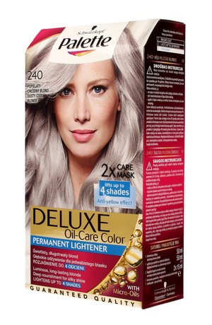 Palette Deluxe 240 Popielaty Chłodny Blond Farba do włosów permanentna
