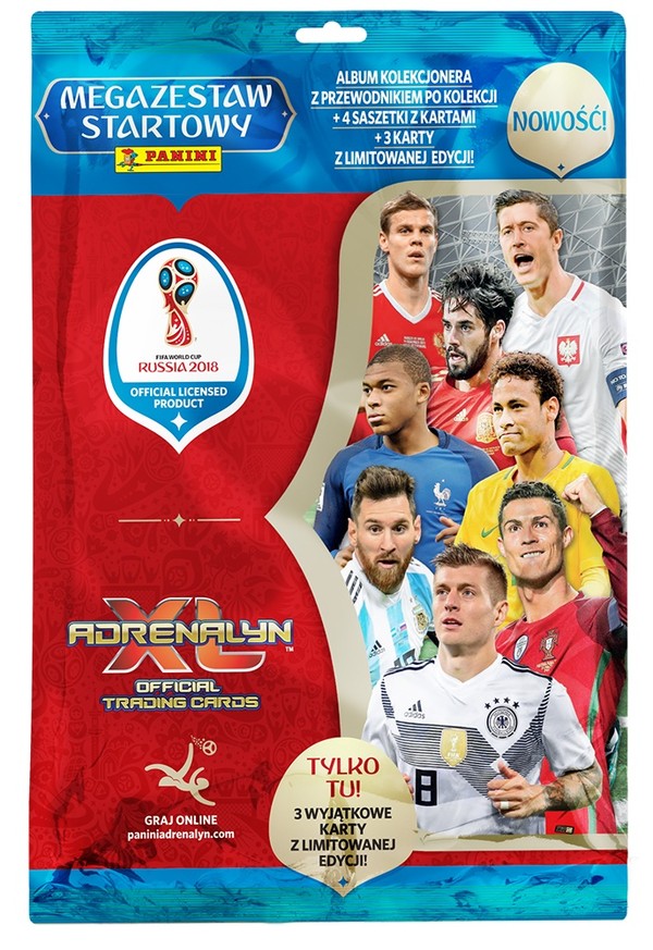 FIFA 365 Adrenalyn XL 2018 - World Cup Russia Mega Zestaw Startowy