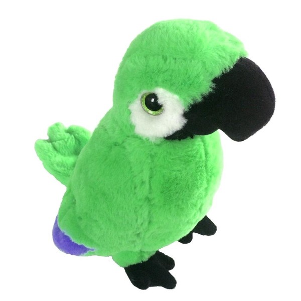 Maskotka Papuga ara zielona 20 cm