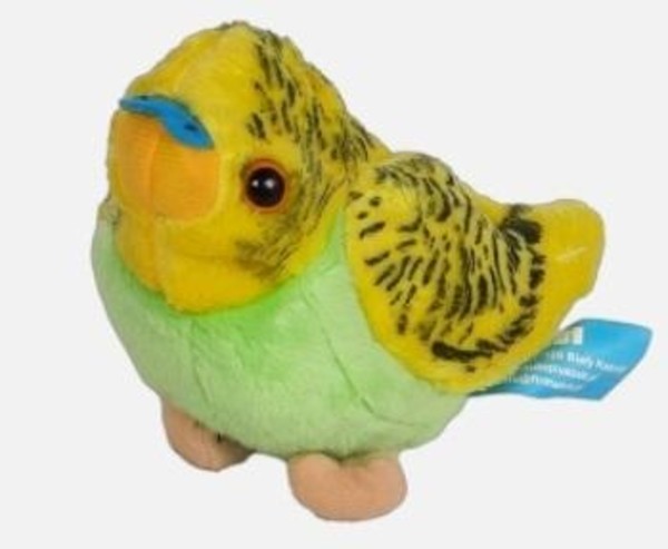 Maskotka Papużka żółta 14 cm