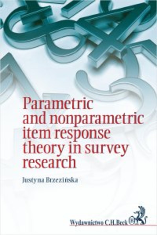 Parametric and nonparametric item response theory in survey research - pdf