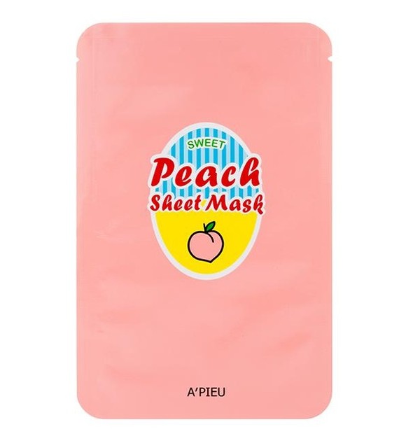 Peach & Yogurt Peach Wygładzająca maseczka w płachcie