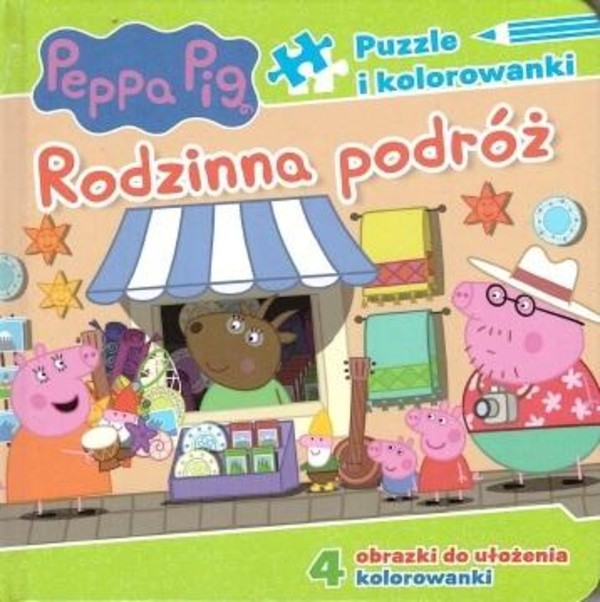 Peppa Pig Książeczka z puzzlami Rodzinna podróż