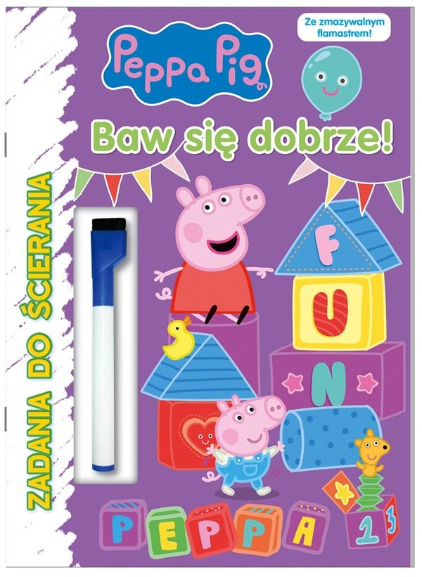 Peppa Pig Zadania do ścierania Baw się dobrze