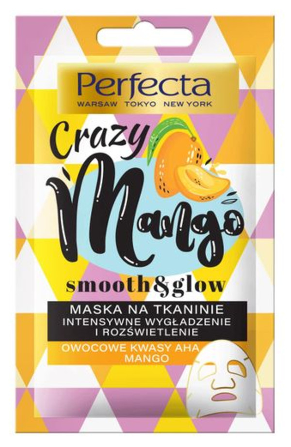Crazy Mango Maska na tkaninie - intensywne wygładzenie i rozświetlenie