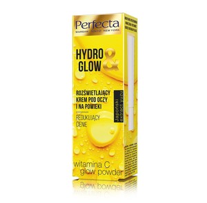 Hydro & Glow Rozświetlający Krem pod oczy i na powieki - redukujący cienie