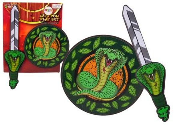 Piankowy zestaw rycerza z wężem