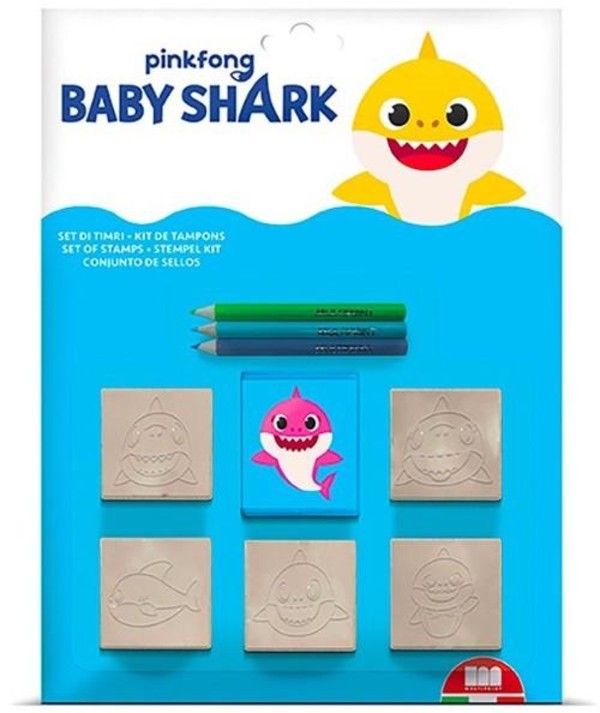 Zestaw kreatywny z pieczątkami Baby Shark