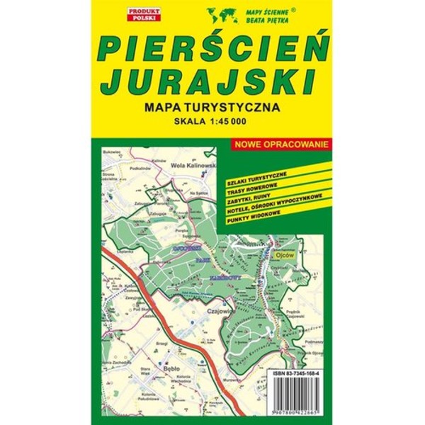 Pierścień Jurajski mapa turystyczna Skala: 1:45 000