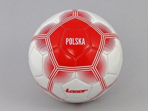 Piłka nożna z napisem Polska