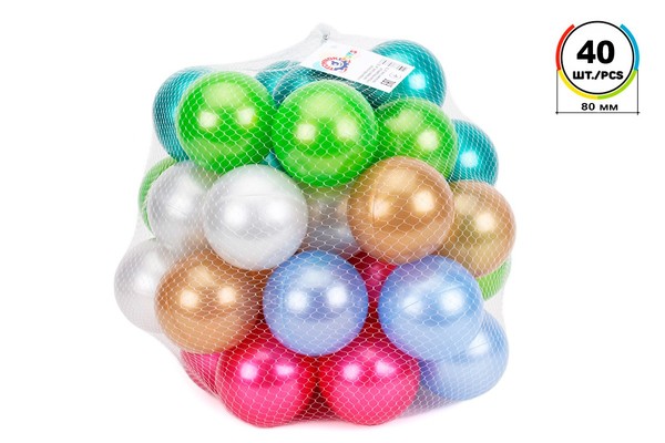 Piłki do basenu perłowe 40 sztuk