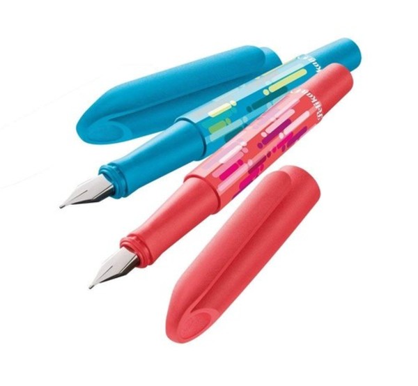 Pióro wieczne Pelikan Happy Pen P24 + 6 naboi mix kolorów
