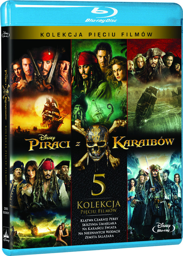 Piraci z Karaibów. Pakiet 5 filmów (Blu-Ray)