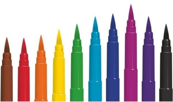 Pisak artystyczny pędzelkowy 1-4 mm wodny 48 kolorów