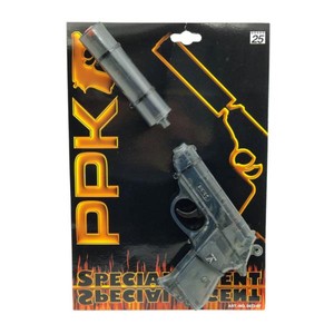 Pistolet z tłumikiem PPK Special Agent 25-shot transparent blister 276mm