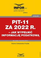 Okładka:PIT-11 za 2022 r. - jak wypełnić informację podatkową 