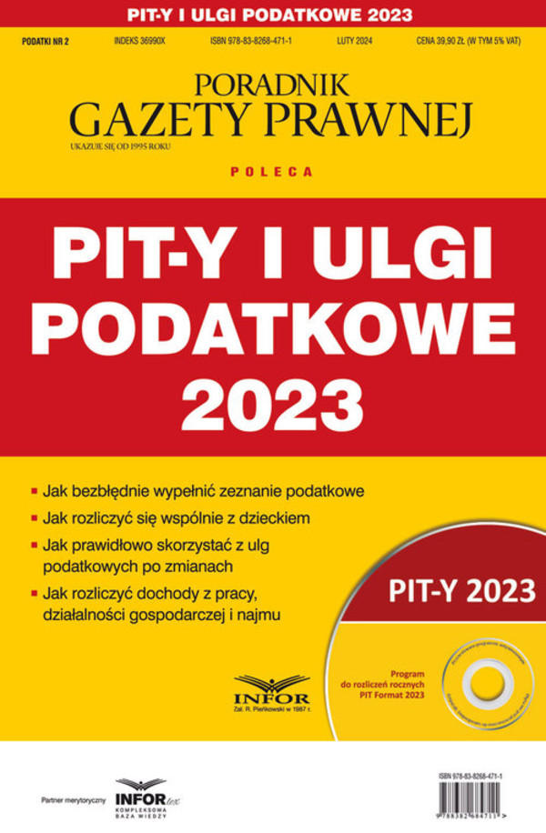 Pity i ulgi podatkowe 2023 Podatki 2/2024