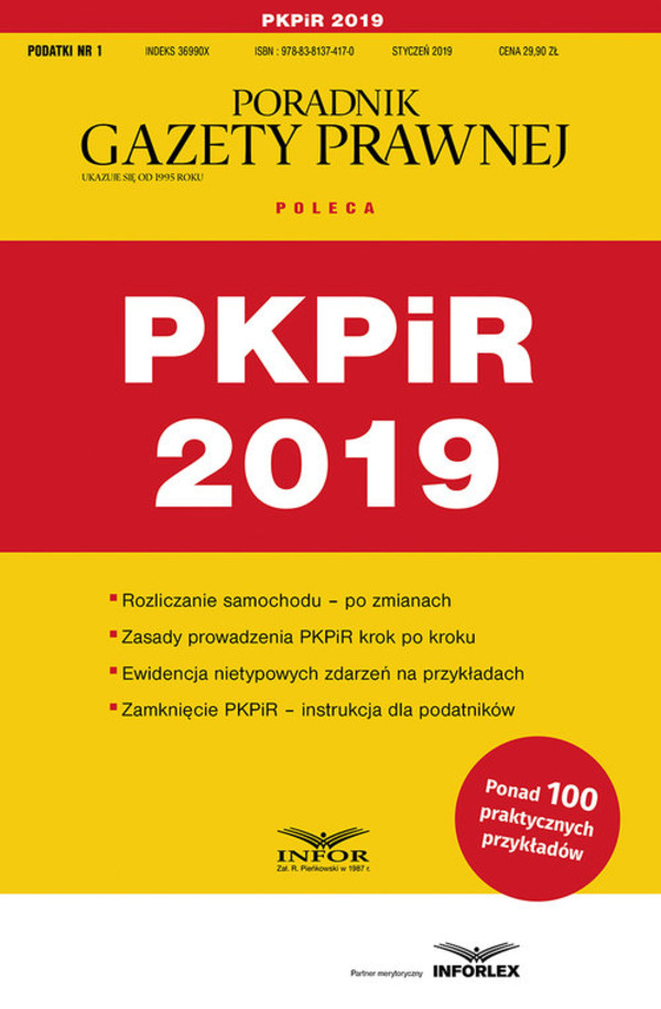 PKPiR 2019 Podatki 1/2019