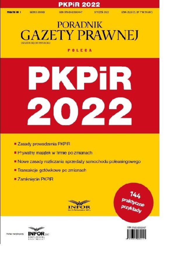 PKPiR 2022. Podatki 1/2022