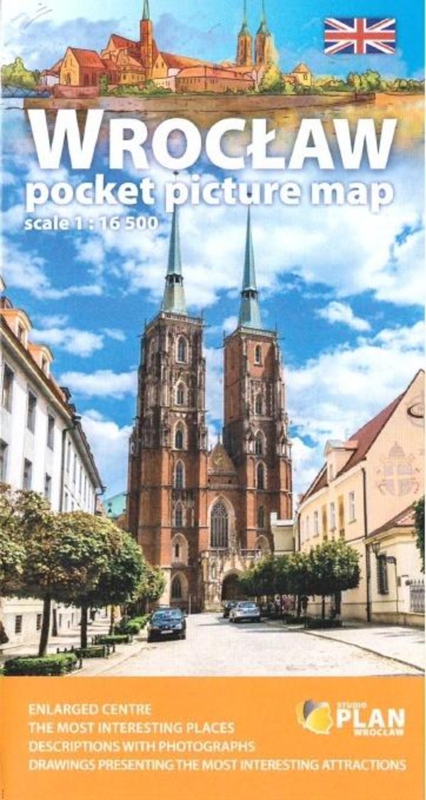 Wrocław Pocket picture map / Wrocław Kieszonkowy plan miasta Skala: 1:16 500