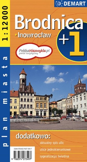 Plan miasta. Brodnica, Inowrocław Skala 1:12 000