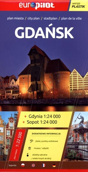 Plan miasta. Gdańsk Skala 1:22 500