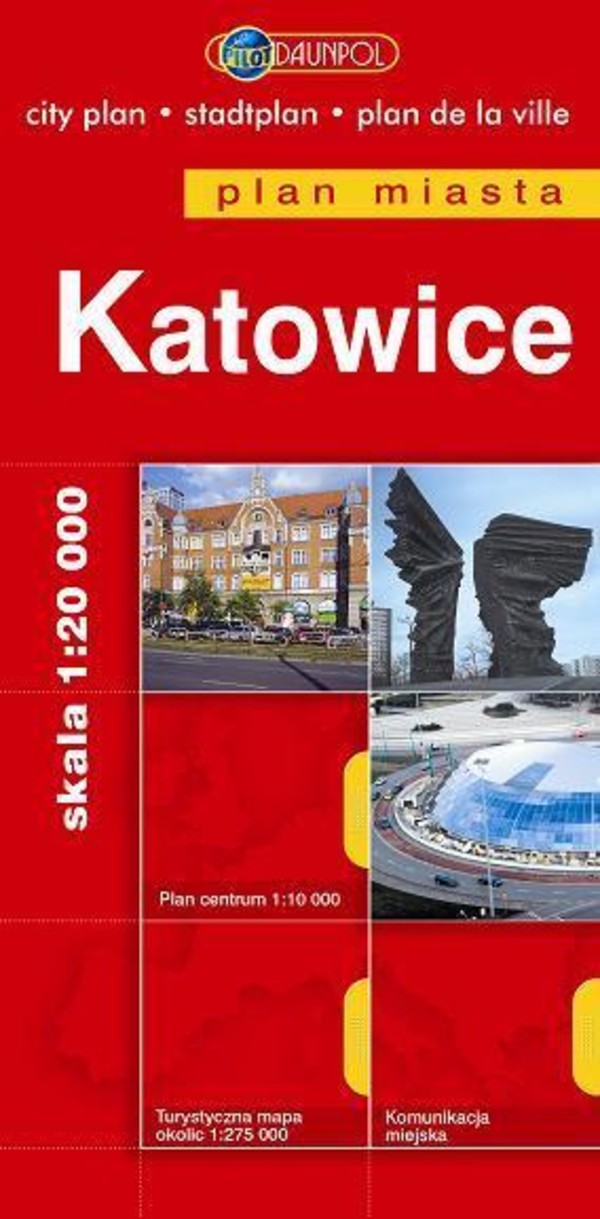 Plan miasta. Katowice Skala 1:200 000