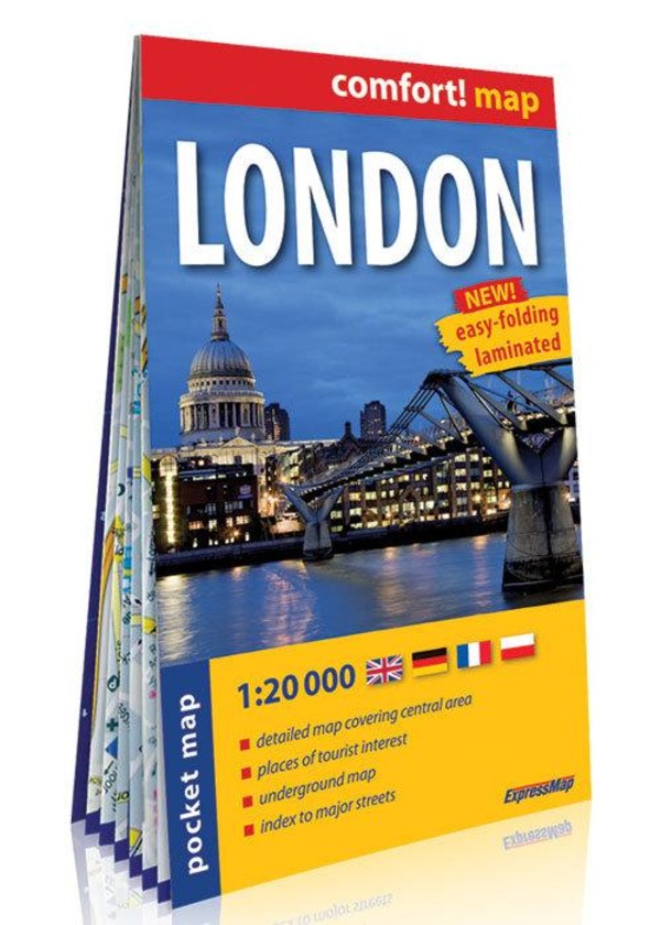 London / Londyn kieszonkowy plan miasta / pocket map Skala 1:20 000 Comfort! map