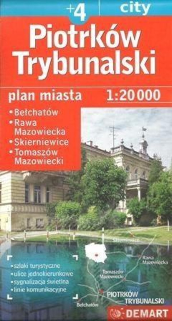 Plan miasta. Piotrków Trybunalski (plus 4) Skala 1:20 000
