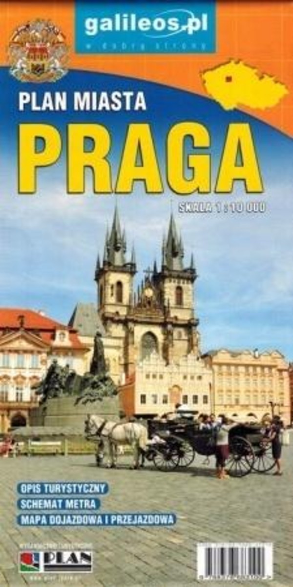 Praga Plan miasta Skala: 1:10 000