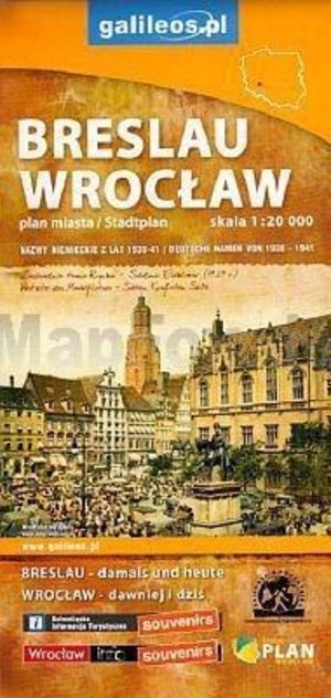 Wrocław / Breslau. Plan miasta / Stadtplan Skala: 1:20 000