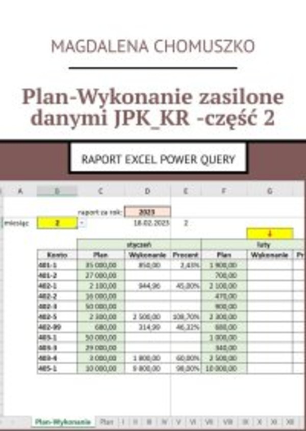 Plan. Wykonanie zasilone danymi JPK_KR. Część 2 - mobi, epub