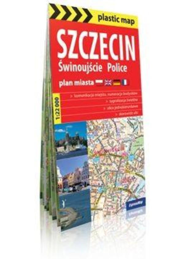 Plastic map Szczecin, Świnoujście, Police