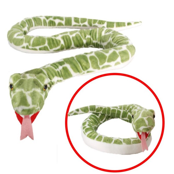 Pluszak Wąż zielony 142 cm