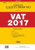 Okładka:Podatki cz. 1 VAT 2017 