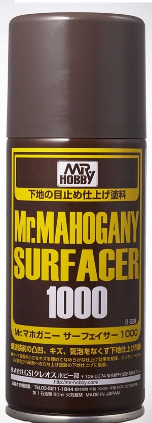 Podkład modelarski w sprayu Mr.Mahogany Surfacer 1000 170 ml