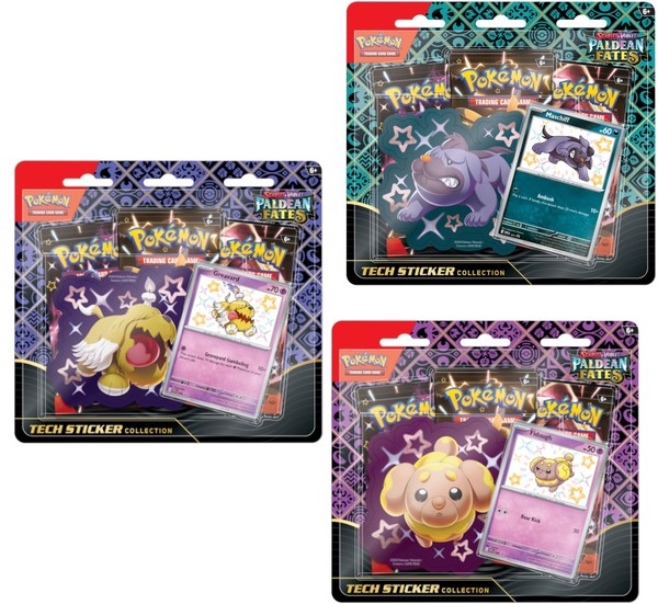 Gra Pokémon TCG: Paldean Fates Tech Sticker Bundle