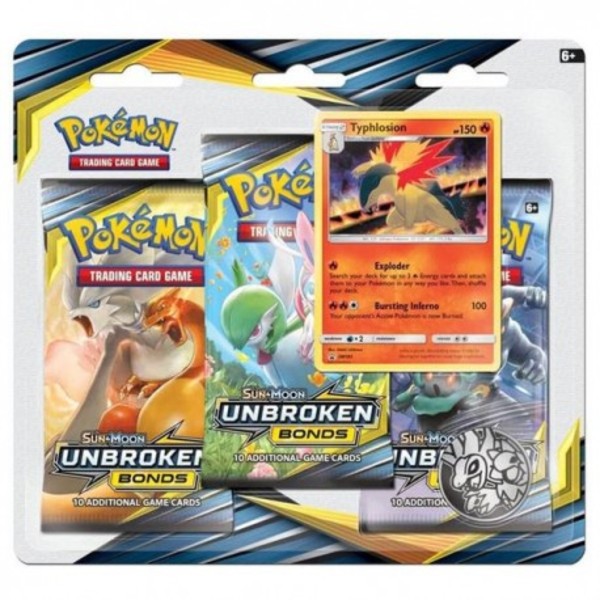 Pokemon TCG: Sun & Moon - Unbroken Bonds 3-pack Booster