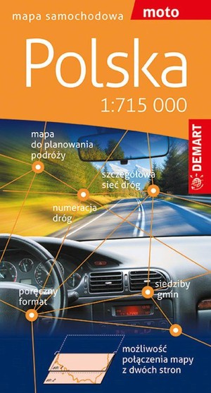 Polska 1 : 715 000 mapa samochodowa dwustronna, papierowa