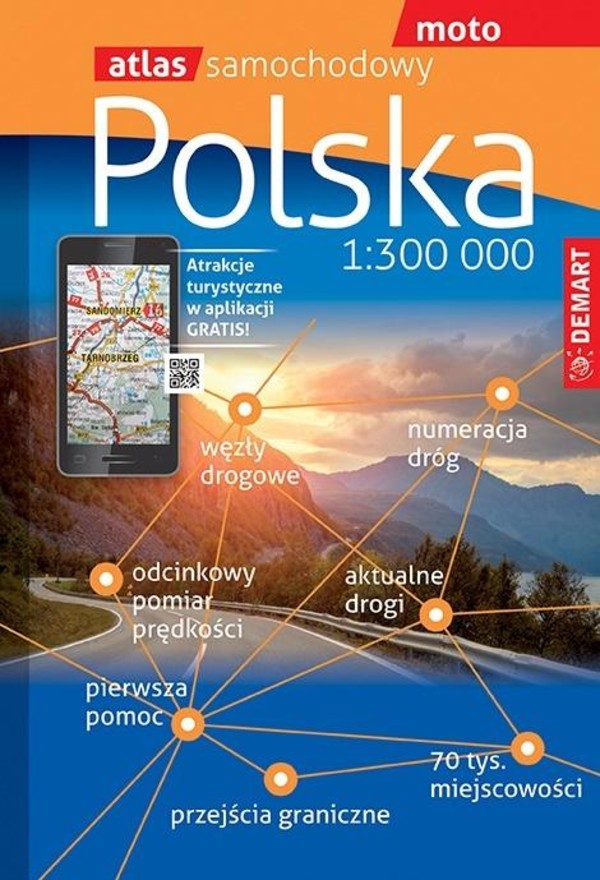 Polska Atlas samochodowy Skala: 1:300 000