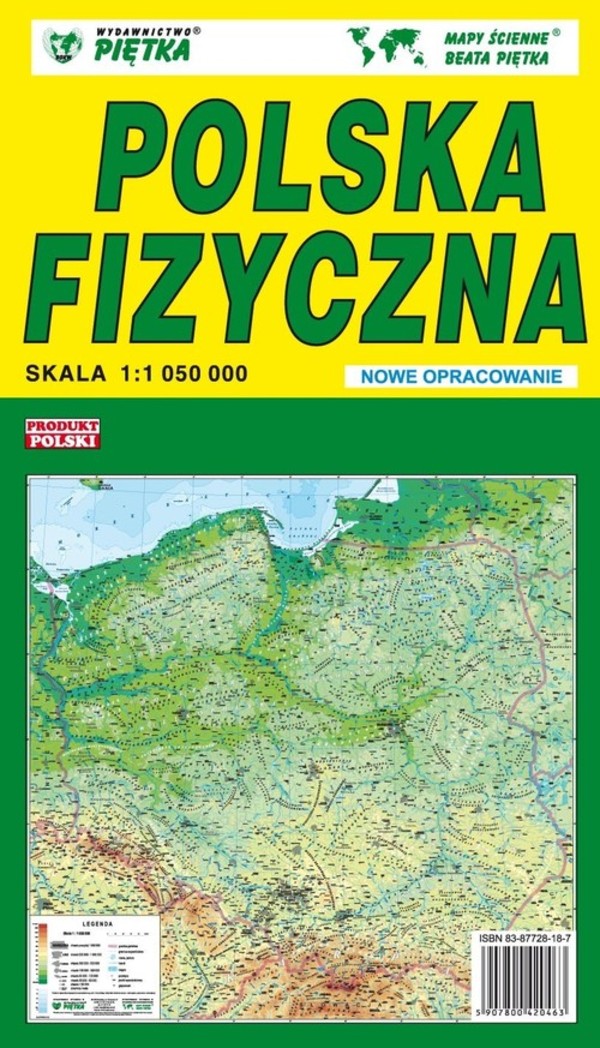 Polska fizyczna Skala: 1:1 050 000