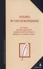 Polska w Unii Europejskiej XLVI zjazd katedr i zakładów prawa konstytucyjnego