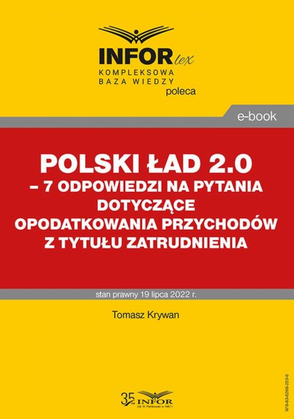 Polski Ład 2.0 – 7 odpowiedzi na pytania dotyczące opodatkowania przychodów z tytułu zatrudnienia - pdf