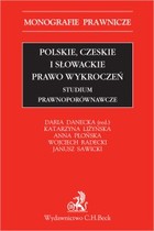 Okładka:Polskie, czeskie i słowackie prawo wykroczeń 