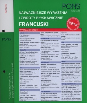 PONS Najważniejsze wyrażenia i zwroty błyskawicznie FRANCUSKI