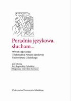 Poradnia językowa, słucham... - pdf Wybór odpowiedzi Telefonicznej Poradni Językowej Uniwersytetu Gdańskiego