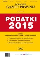 Okładka:Poradnik Gazety Prawnej. Podatki 2015 