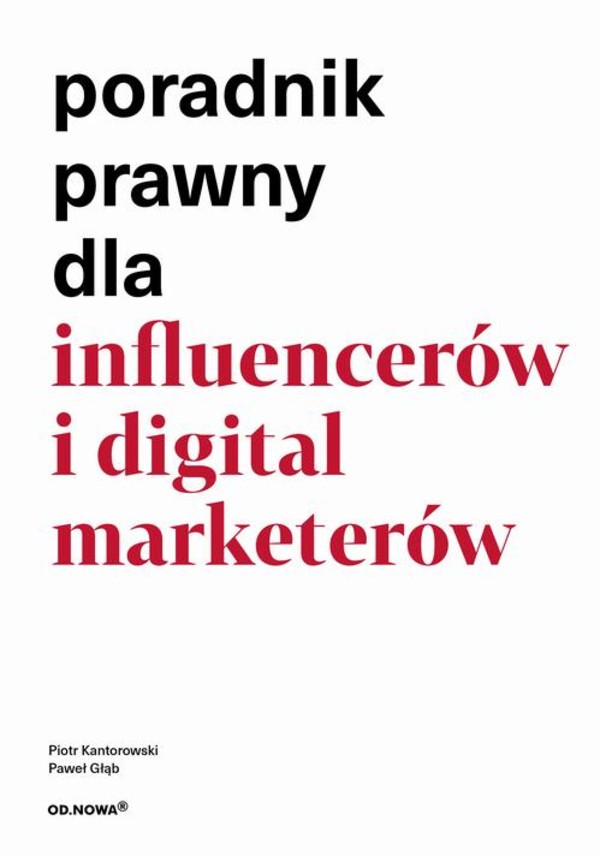 Poradnik prawny dla influencerów i digital market - pdf
